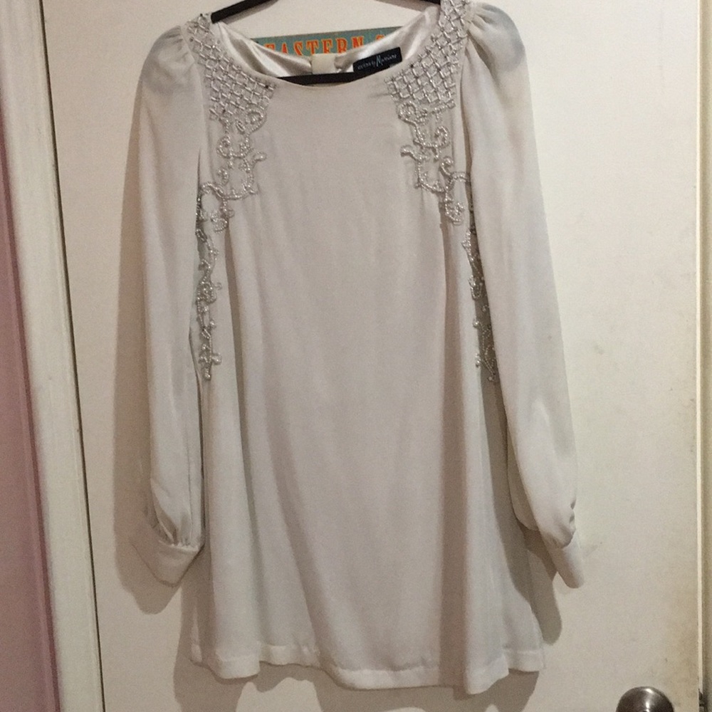 Long sleeve/ short length dress